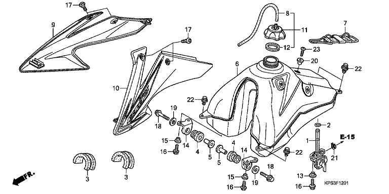 FUEL TANK (CRF230F8/9/B)