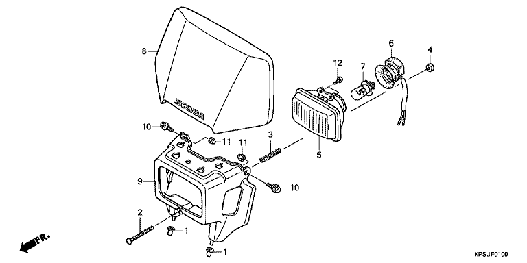 HEADLIGHT (CRF230FC/D/E)