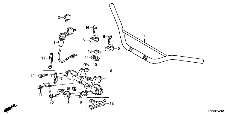 HANDLE BAR/TOP BRIDGE