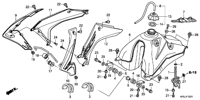 FUEL TANK (CRF230FF)
