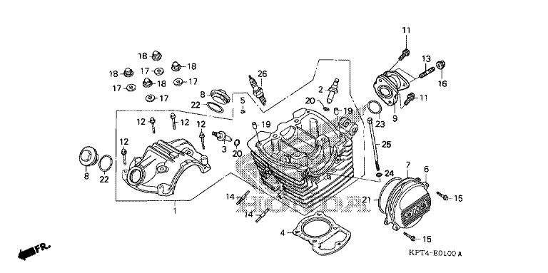 CYLINDER HEAD COVER/CYLINDER HEAD ('03-'05)