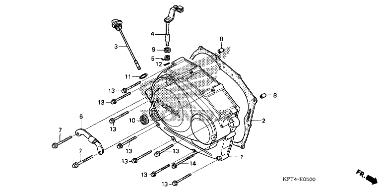 RIGHT CRANKCASE COVER ('03-'05)