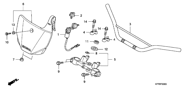 HANDLE BAR/TOP BRIDGE