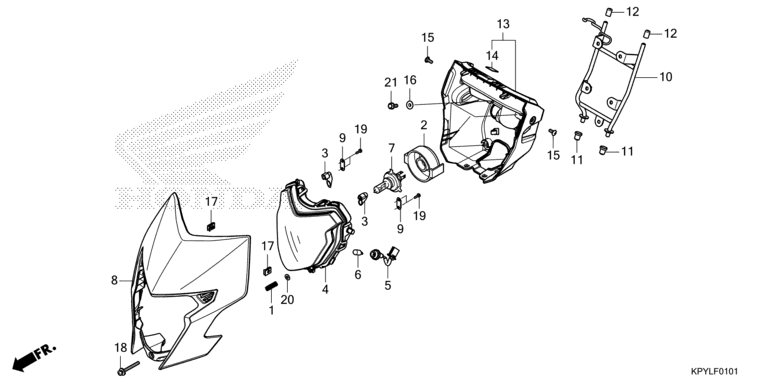 HEADLIGHT (CFT125MRM/MSM/MSP/MRCM/MRCP/MRN/MRP)