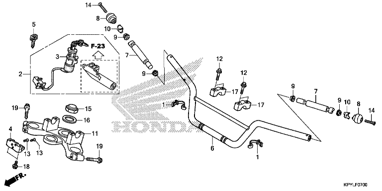 HANDLE BAR/TOP BRIDGE