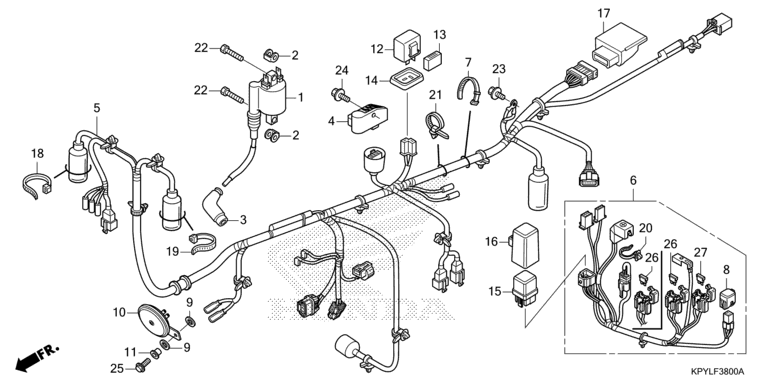 WIRE HARNESS (CFT125MRL/MSL/MRCL/MRM/MSM/MRCM/MRN)