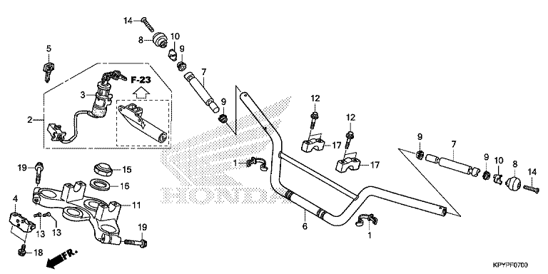 HANDLE BAR/TOP BRIDGE
