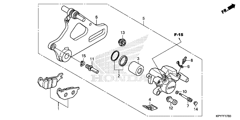 REAR BRAKE CALIPER