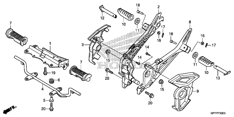 FOOTPEG/FOOTREST