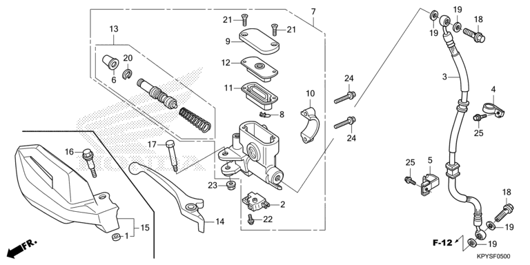 FRONT BRAKE MASTER CYLINDER