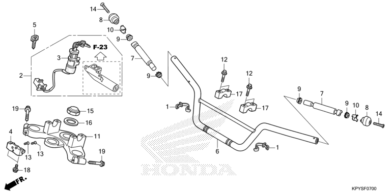 HANDLE PIPE/TOP BRIDGE