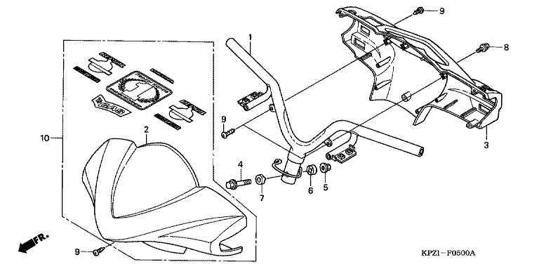 HANDLE BAR/HANDLE COVER