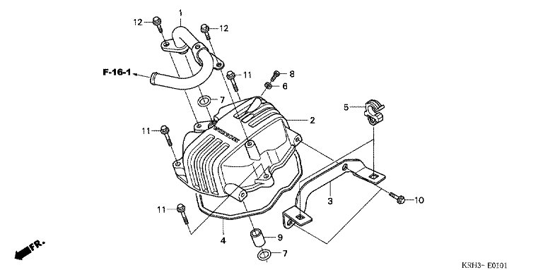 CYLINDER HEAD COVER (XR125L4,5,6,A/EKB/KB)