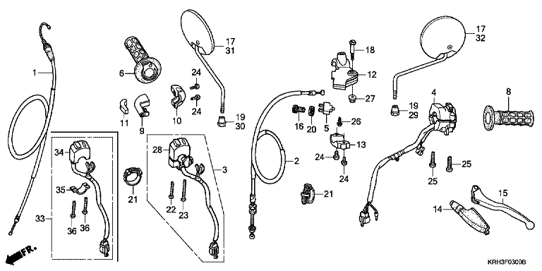 HANDLE LEVER/SWITCH/CABLE