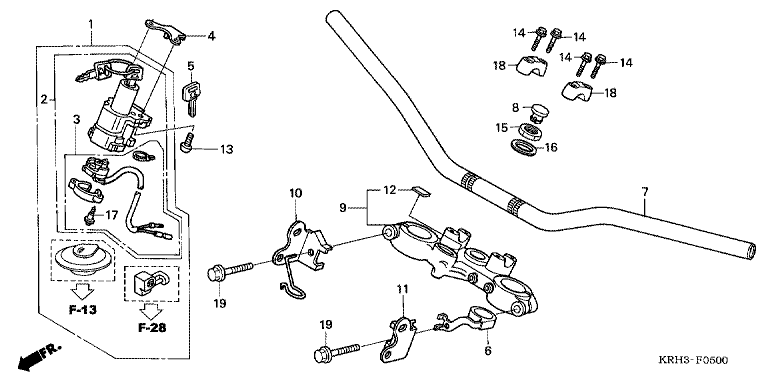HANDLE BAR/TOP BRIDGE