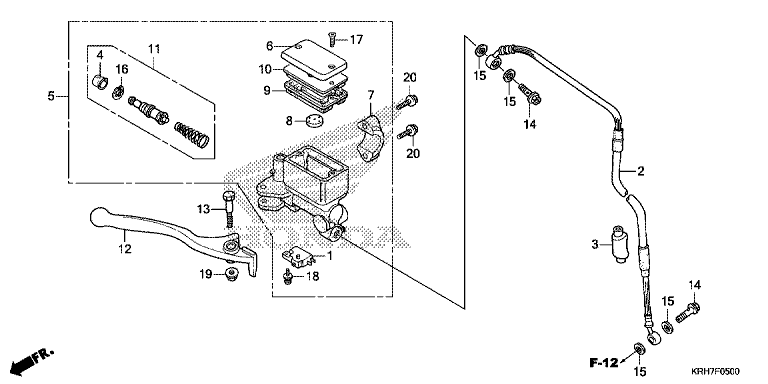 FRONT BRAKE MASTER CYLINDER