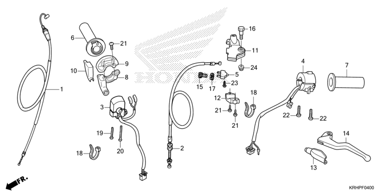 HANDLE LEVER/SWITCH/CABLE (XR125LEK/XR150LEK)