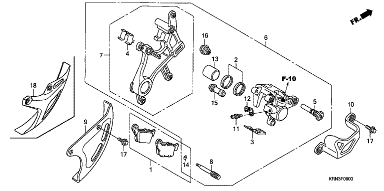 REAR BRAKE CALIPER