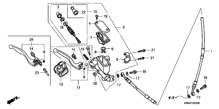 FR. BRAKE MASTER CYLINDER