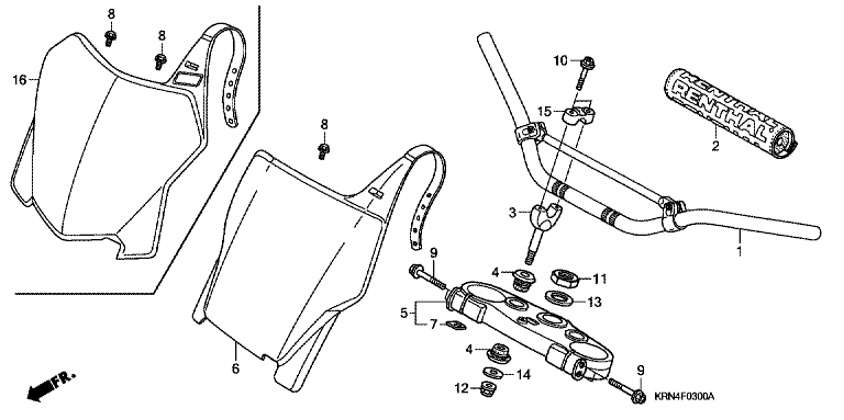 HANDLE BAR/TOP BRIDGE