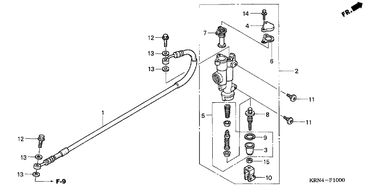 RR. BRAKE MASTER CYLINDER