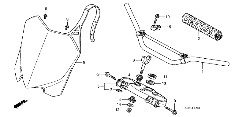 HANDLE BAR/TOP BRIDGE