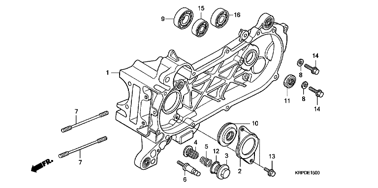 LEFT CRANKCASE