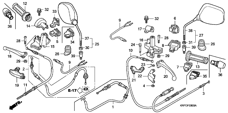 HANDLE LEVER/SWITCH/CABLE