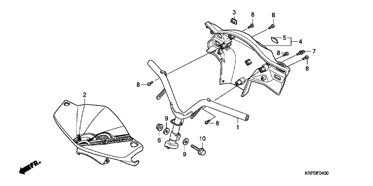 STEERING HANDLE/HANDLE COVER