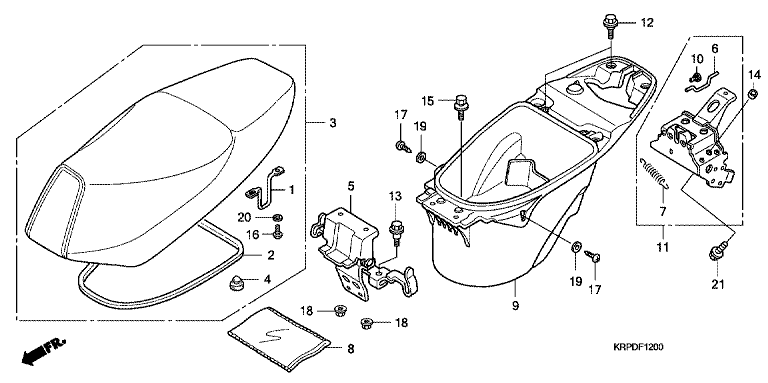 SEAT/LUGGAGE BOX