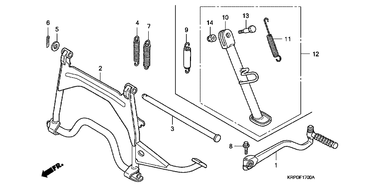 KICK STARTER ARM/STAND