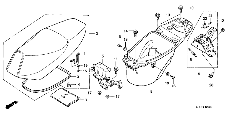 SEAT/LUGGAGE BOX