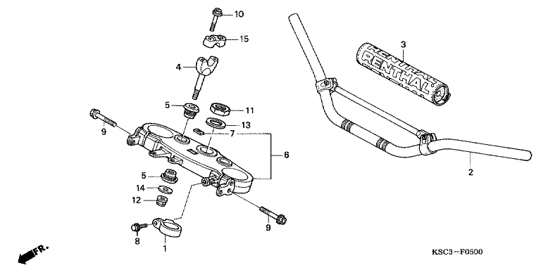 HANDLE BAR/TOP BRIDGE