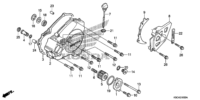 L. CRANKCASE COVER