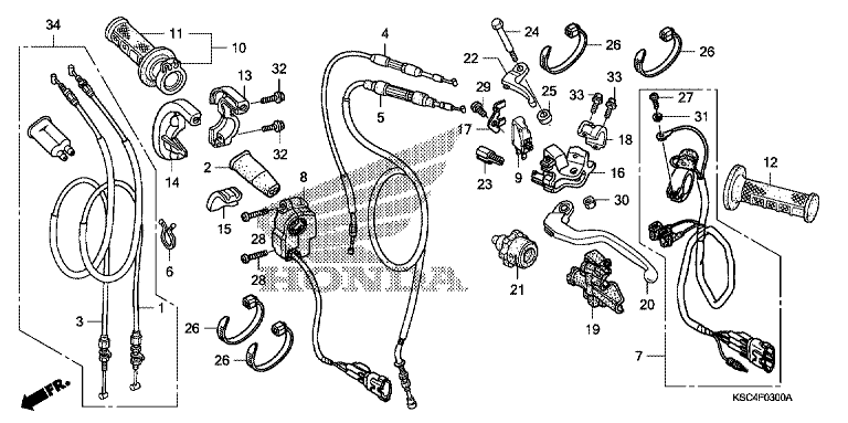 HANDLE LEVER/SWITCH/CABLE
