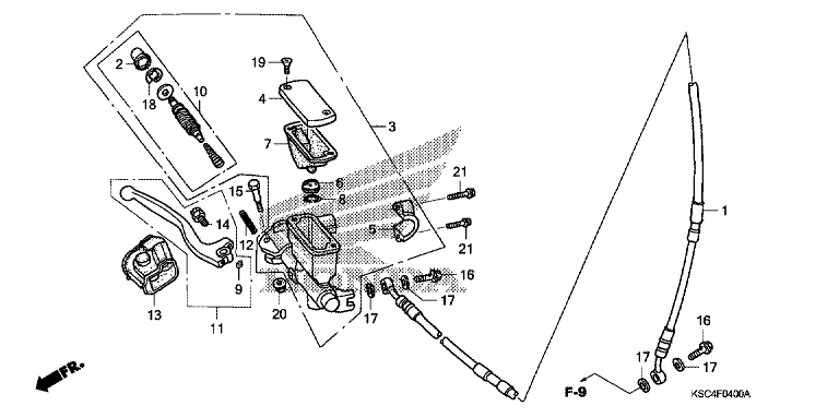 FR. BRAKE MASTER CYLINDER