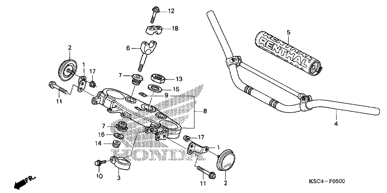 HANDLE BAR/TOP BRIDGE
