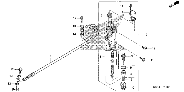 RR. BRAKE MASTER CYLINDER
