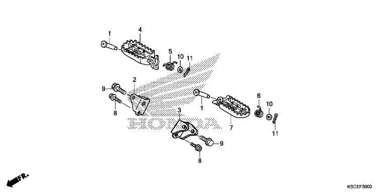 FOOTPEG/FOOTREST