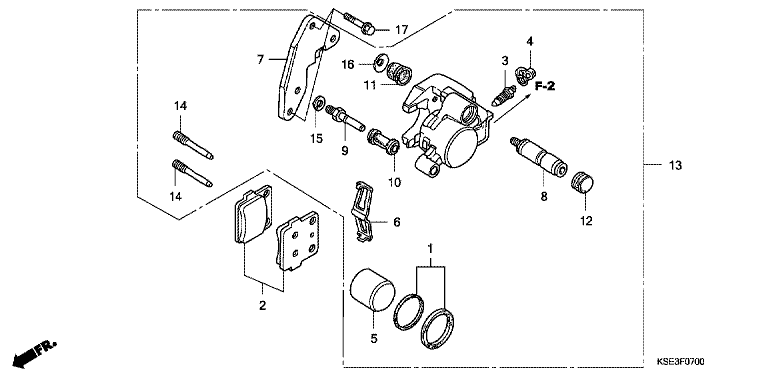 FRONT BRAKE CALIPER