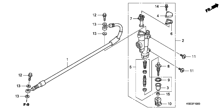 RR. BRAKE MASTER CYLINDER