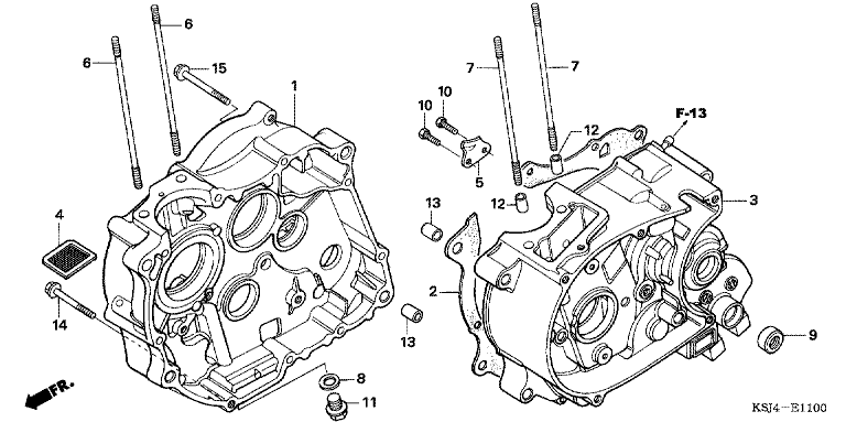 CRANKCASE (CRF80F)
