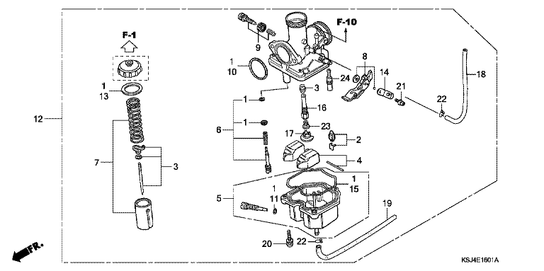CARBURETOR (CRF100F)