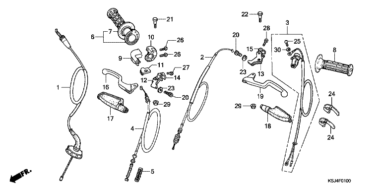 HANDLE LEVER/CABLE