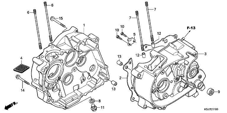 CRANKCASE (CRF80F)