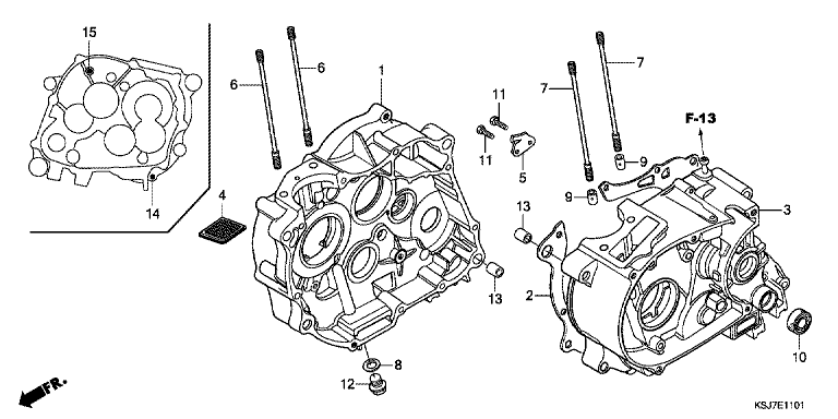 CRANKCASE (CRF100F)