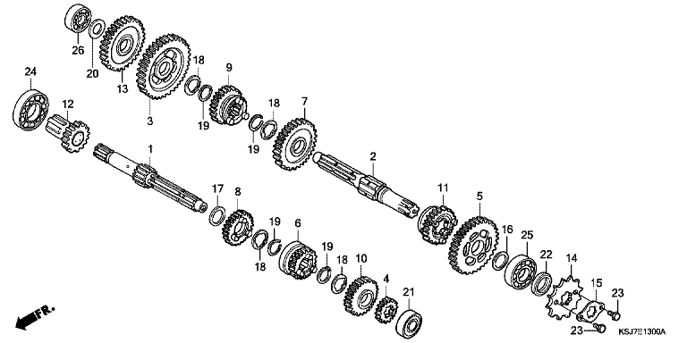 TRANSMISSION (CRF80F)