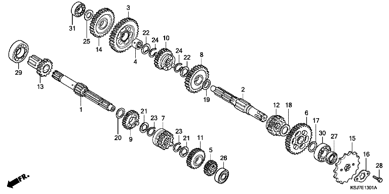 TRANSMISSION (CRF100F)