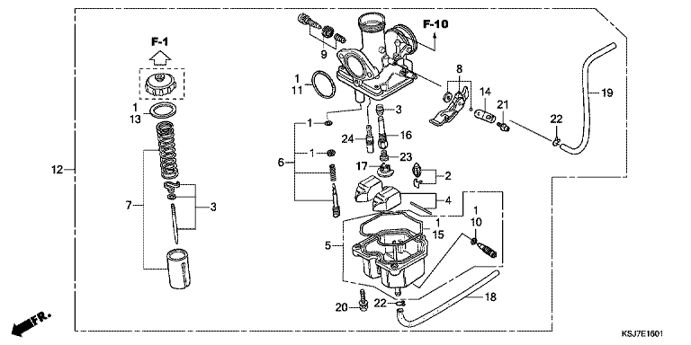 CARBURETOR (CRF100F)