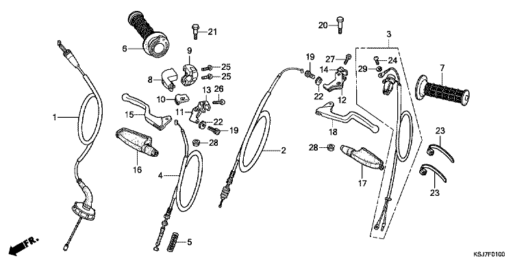 HANDLE LEVER/CABLE